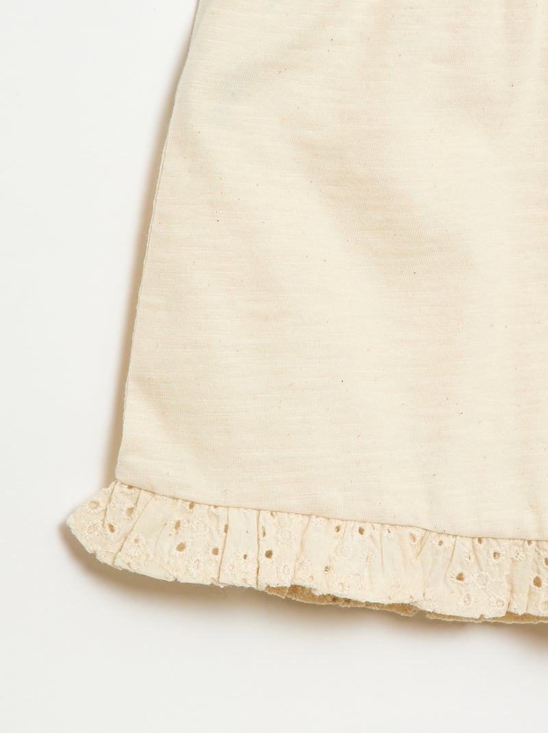 Leichtes Set: Trägertop + Shorts – 2-teilig Weiß - Kiabi