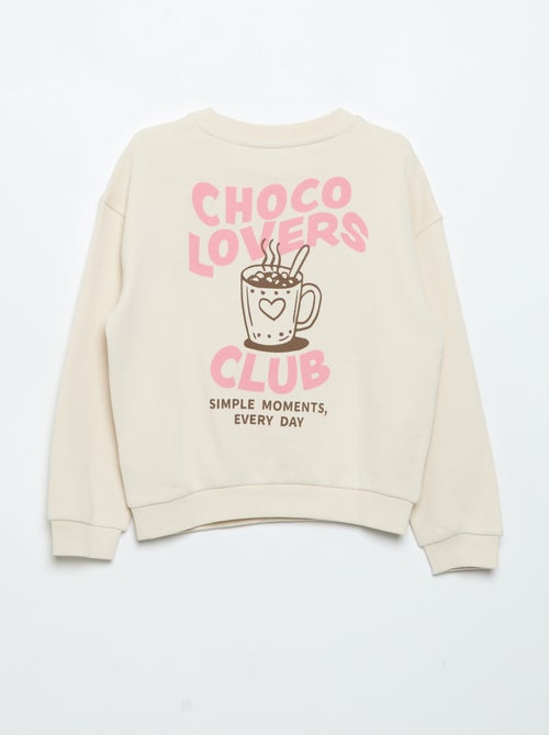 Leichtes Sweatshirt aus French Terry, beidseitig bedruckt - Kiabi