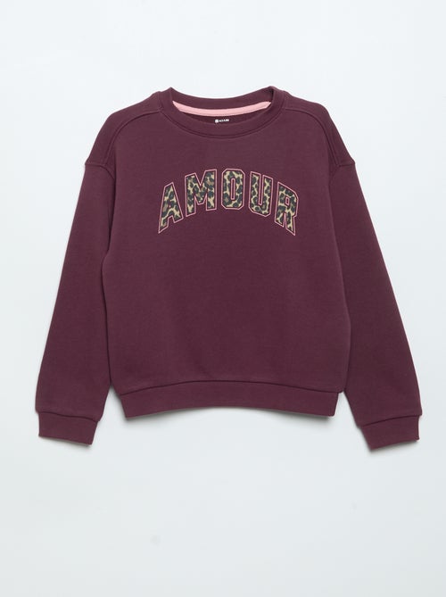 Leichtes Sweatshirt aus French Terry, beidseitig bedruckt - Kiabi