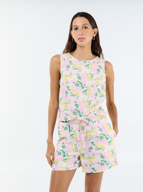 Leinen-Mix-Short - Kiabi Leinen-Mix-Short - Kiabi