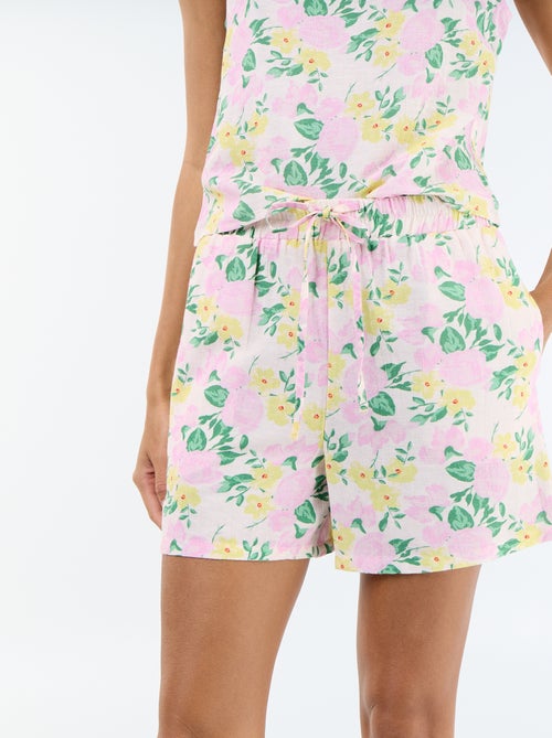 Leinen-Mix-Short - Kiabi Leinen-Mix-Short - Kiabi