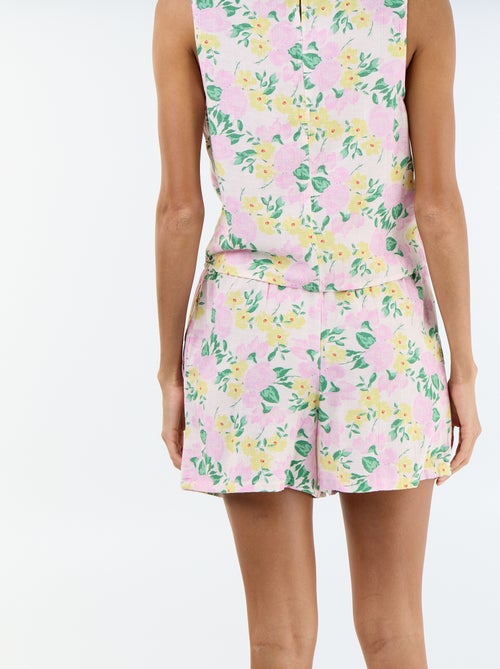 Leinen-Mix-Short - Kiabi Leinen-Mix-Short - Kiabi