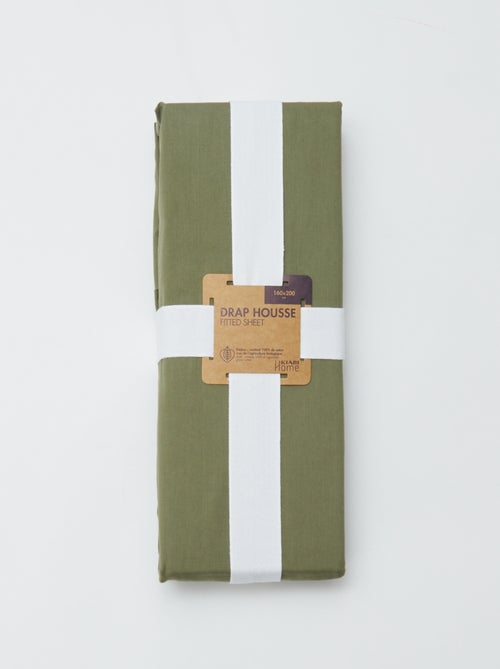 Lenzuolo con angoli 2 persone 160 x 200 cm in cotone - Kiabi Home - Kiabi