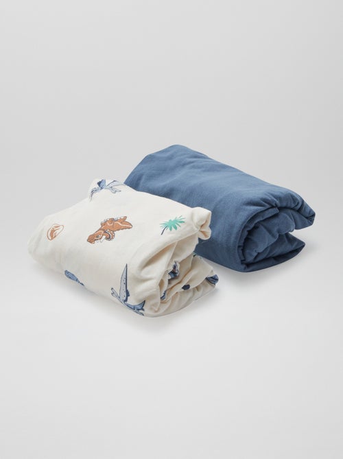 Lenzuolo con angoli 'Jurassic Explorers' - set di 2 - Kiabi