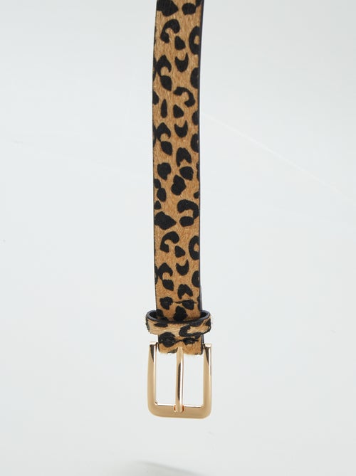 Leopard print belt - Kiabi