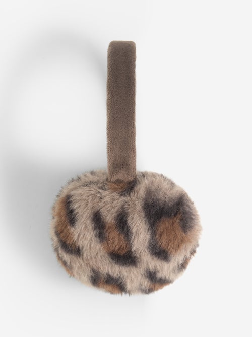 Leopard Print Earmuffs - Kiabi Leopard Print Earmuffs - Kiabi