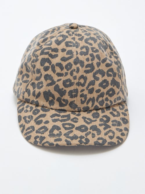 Leopard Print Fabric Cap - Kiabi