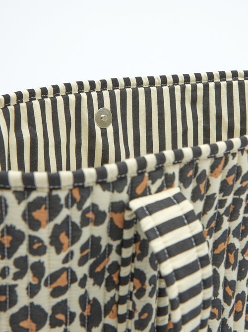 Leopard Print Quilted Tote Bag - Kiabi