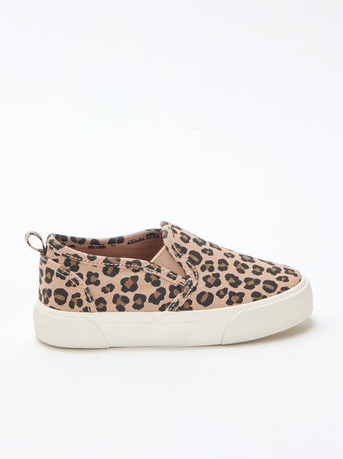 Leopard Print Slip-On Sneakers - Kiabi