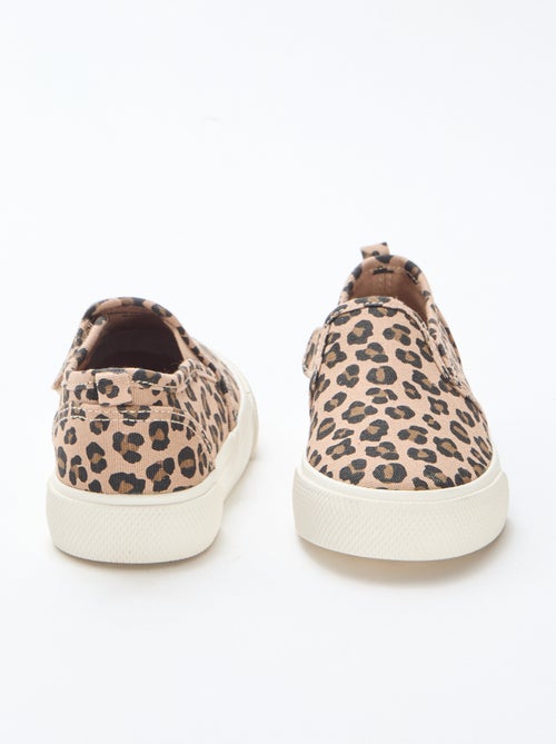 Leopard Print Slip-On Sneakers - Kiabi
