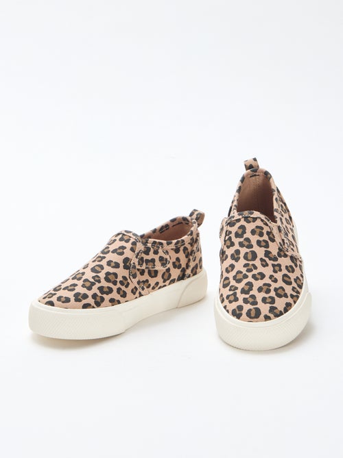 Leopard Print Slip-On Sneakers - Kiabi