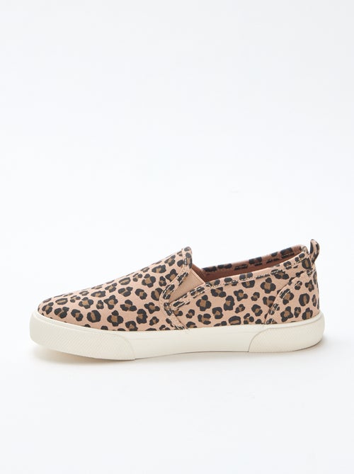 Leopard Print Slip-On Sneakers - Kiabi