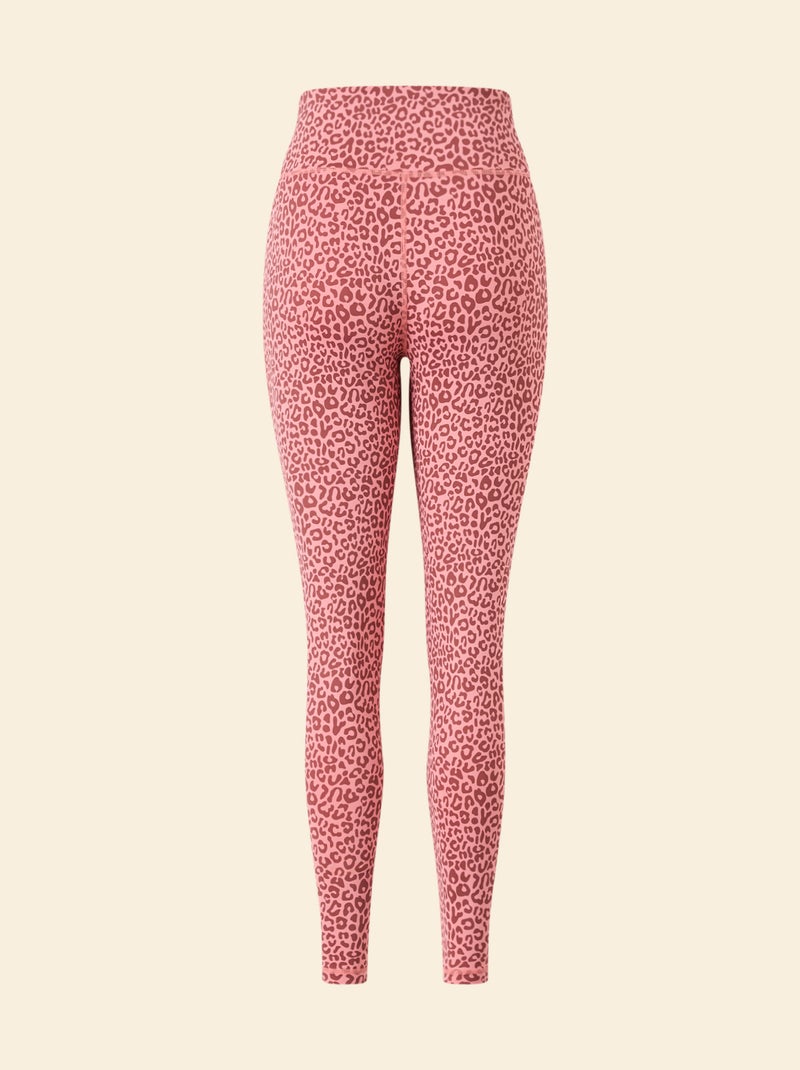 Leopard Print Sports Leggings Pink - Kiabi