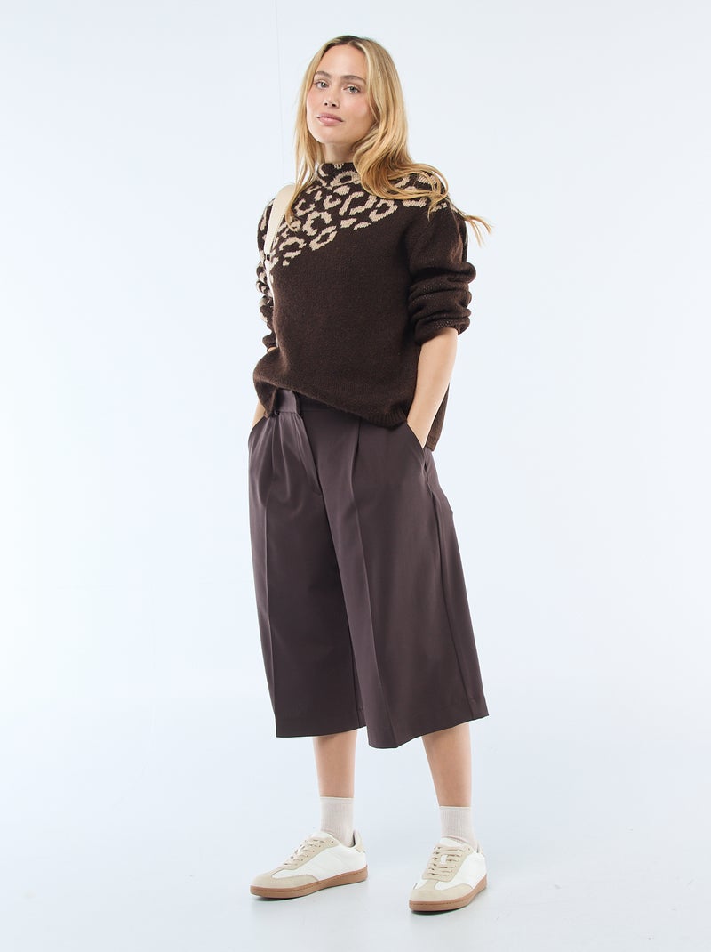 Leopard Print Sweater Brown - Kiabi