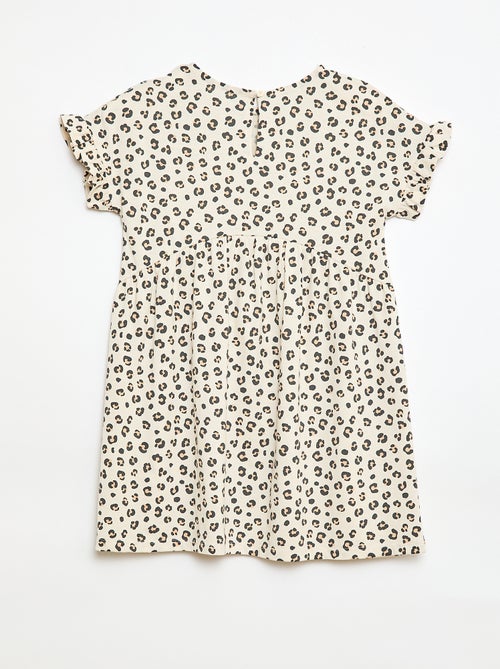 Leopard print T-shirt dress - Kiabi