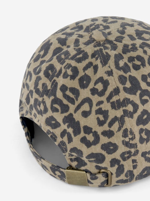 Leoparden-Cap aus Stoff - Kiabi