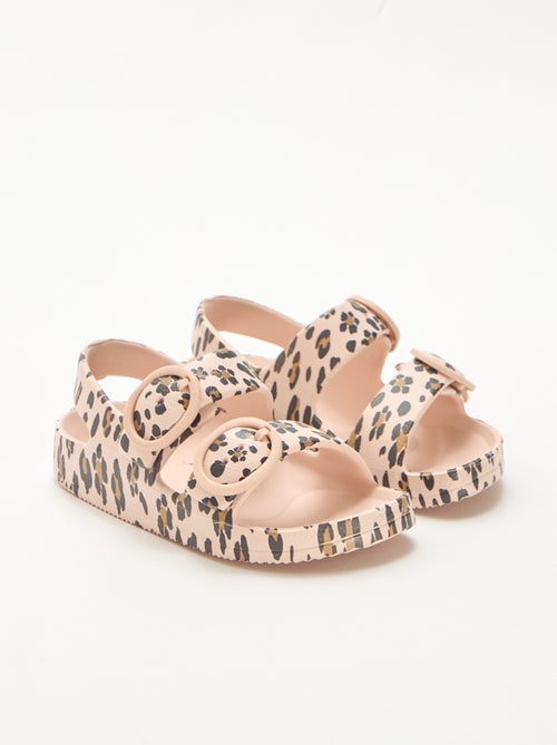 Leoparden-Sandalen aus Kunststoff - Kiabi