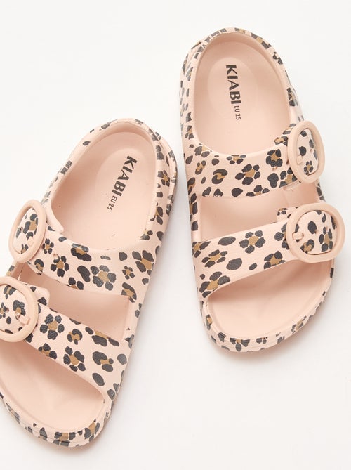 Leoparden-Sandalen aus Kunststoff - Kiabi