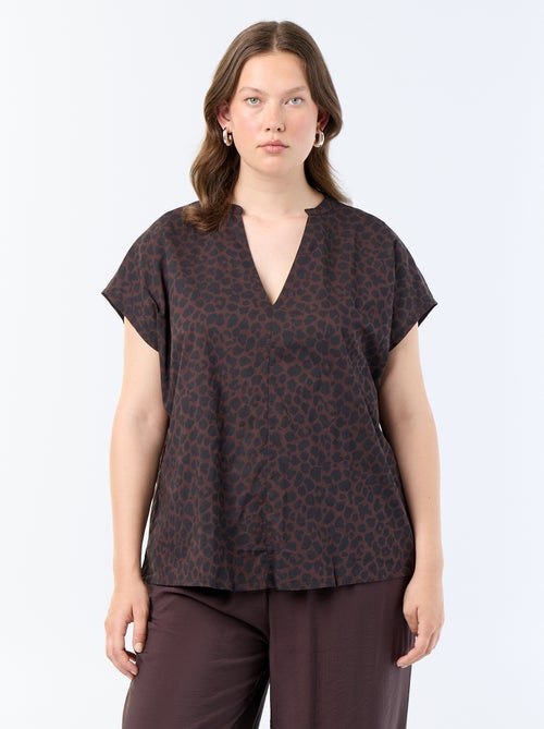 Light short-sleeved blouse - Kiabi Light short-sleeved blouse - Kiabi