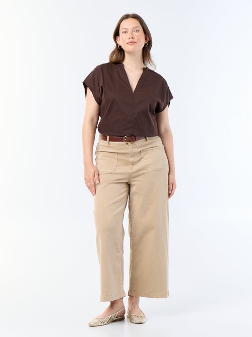 Light short-sleeved blouse - Kiabi Light short-sleeved blouse - Kiabi
