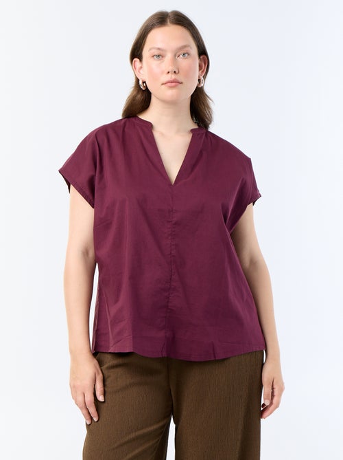 Light short-sleeved blouse - Kiabi Light short-sleeved blouse - Kiabi