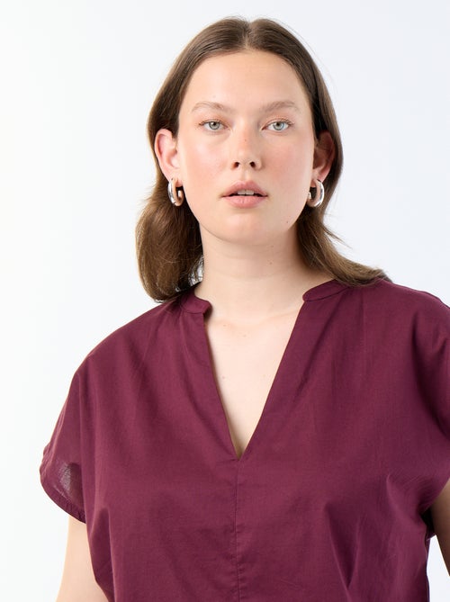 Light short-sleeved blouse - Kiabi Light short-sleeved blouse - Kiabi