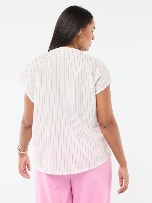 Light short-sleeved blouse - Kiabi Light short-sleeved blouse - Kiabi