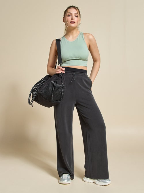 Light Support Ribbed Sports Bra - (ekstract) - Kiabi