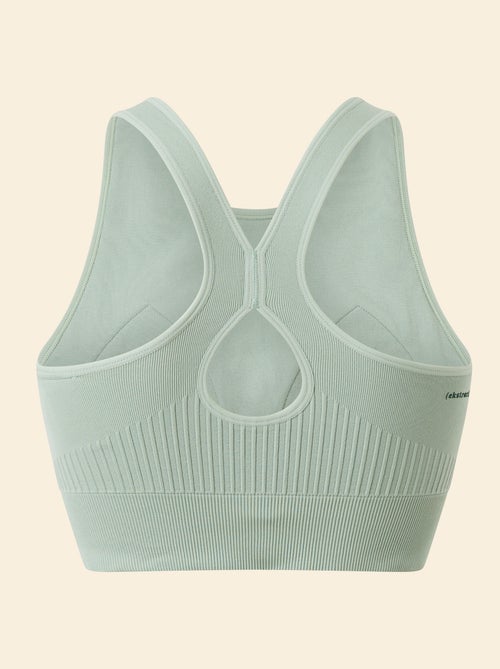 Light Support Ribbed Sports Bra - (ekstract) - Kiabi