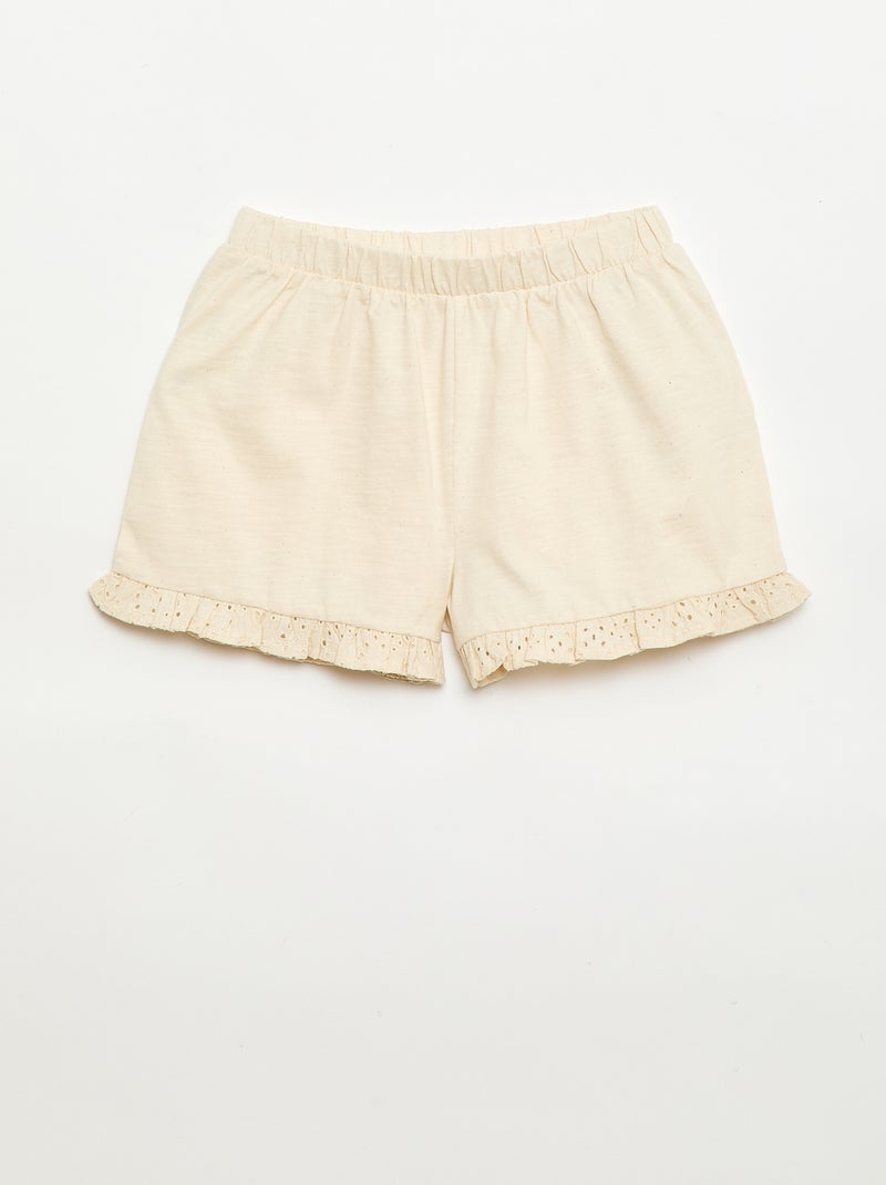 Lightweight 2-Piece Tank Top and Shorts Set White - Kiabi