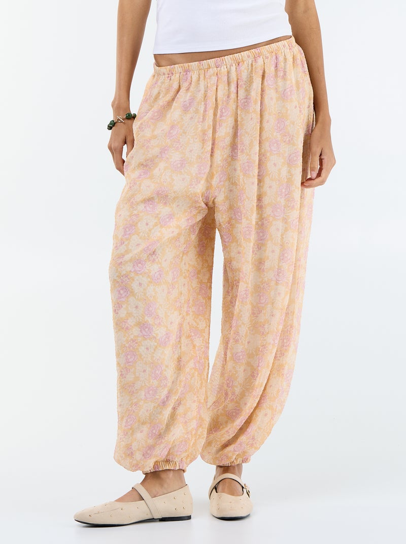 Lightweight balloon-fit trousers White - Kiabi