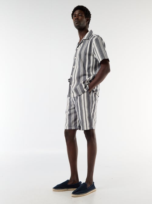 Lightweight Bermuda shorts with drawstrings - Kiabi