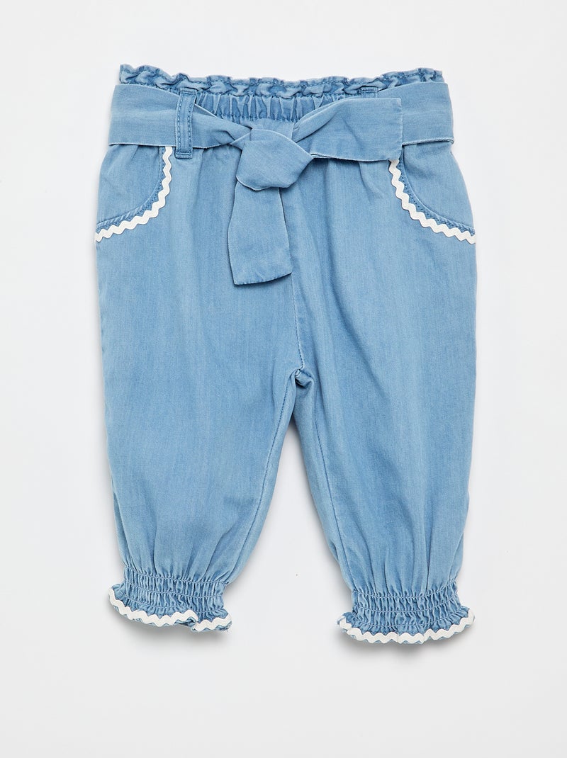Lightweight denim pants Blue - Kiabi