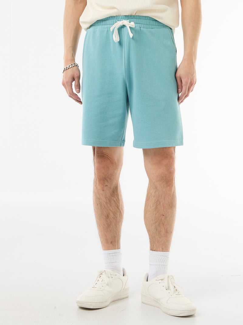 Lightweight fleece Bermuda shorts Blue - Kiabi