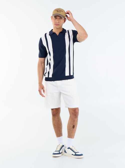 Lightweight fleece Bermuda shorts with drawstrings - Kiabi