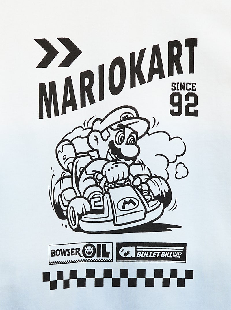 Lightweight Fleece 'Mario Kart' Sweatshirt Blue - Kiabi