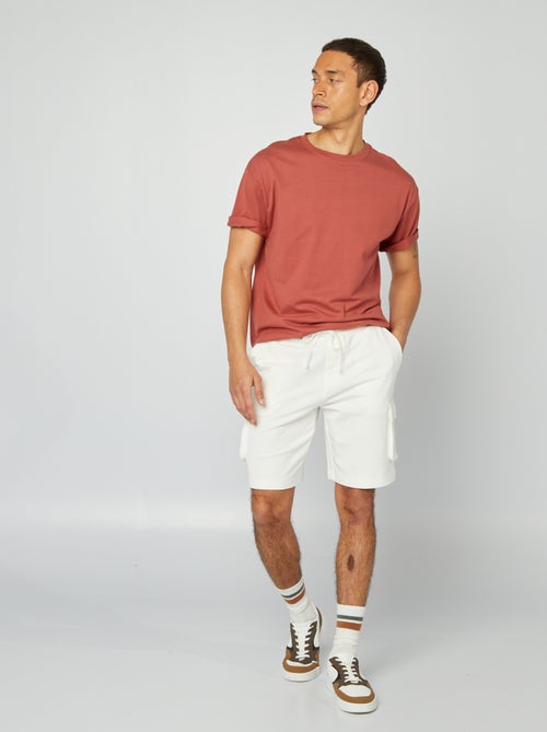 Lightweight fleece multi-pocket Bermuda shorts - Kiabi