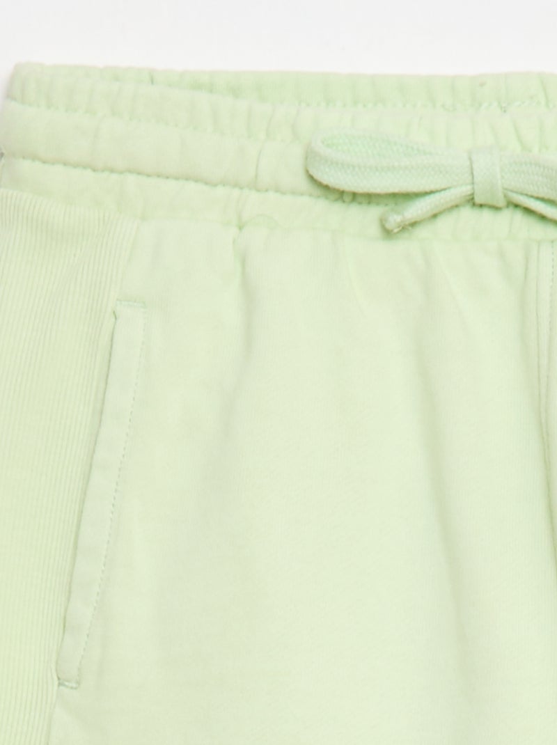 Lightweight Fleece Shorts Green - Kiabi