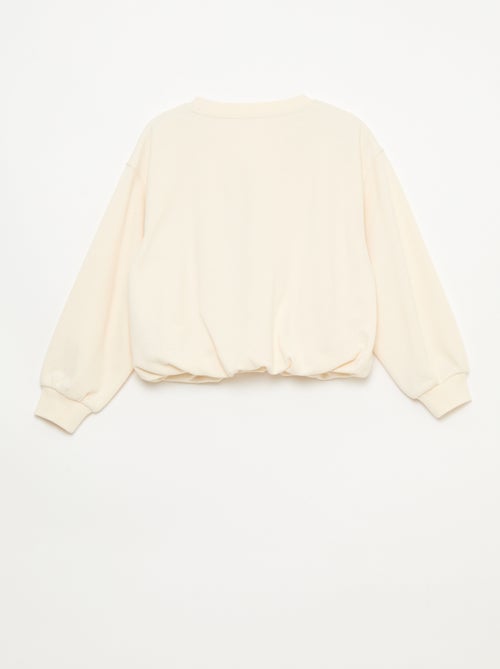 Lightweight Fleece Sweatshirt with Front Graphic - Kiabi Lightweight Fleece Sweatshirt with Front Graphic - Kiabi