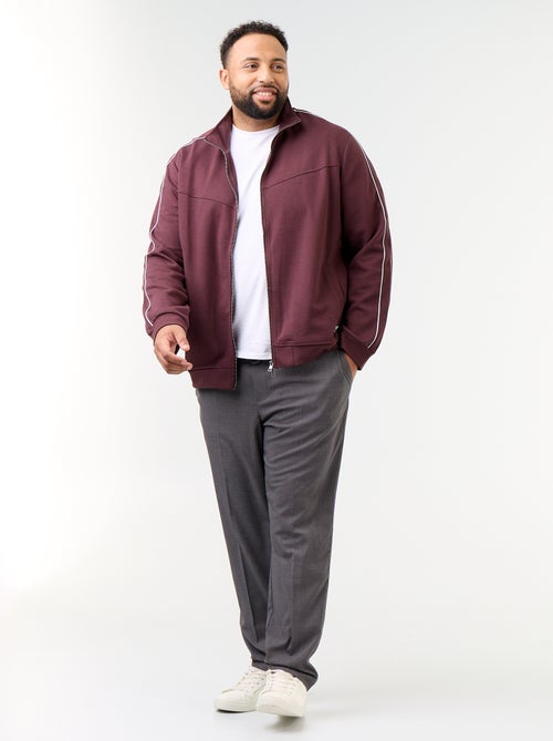Lightweight fleece zip-up sweatshirt - Kiabi