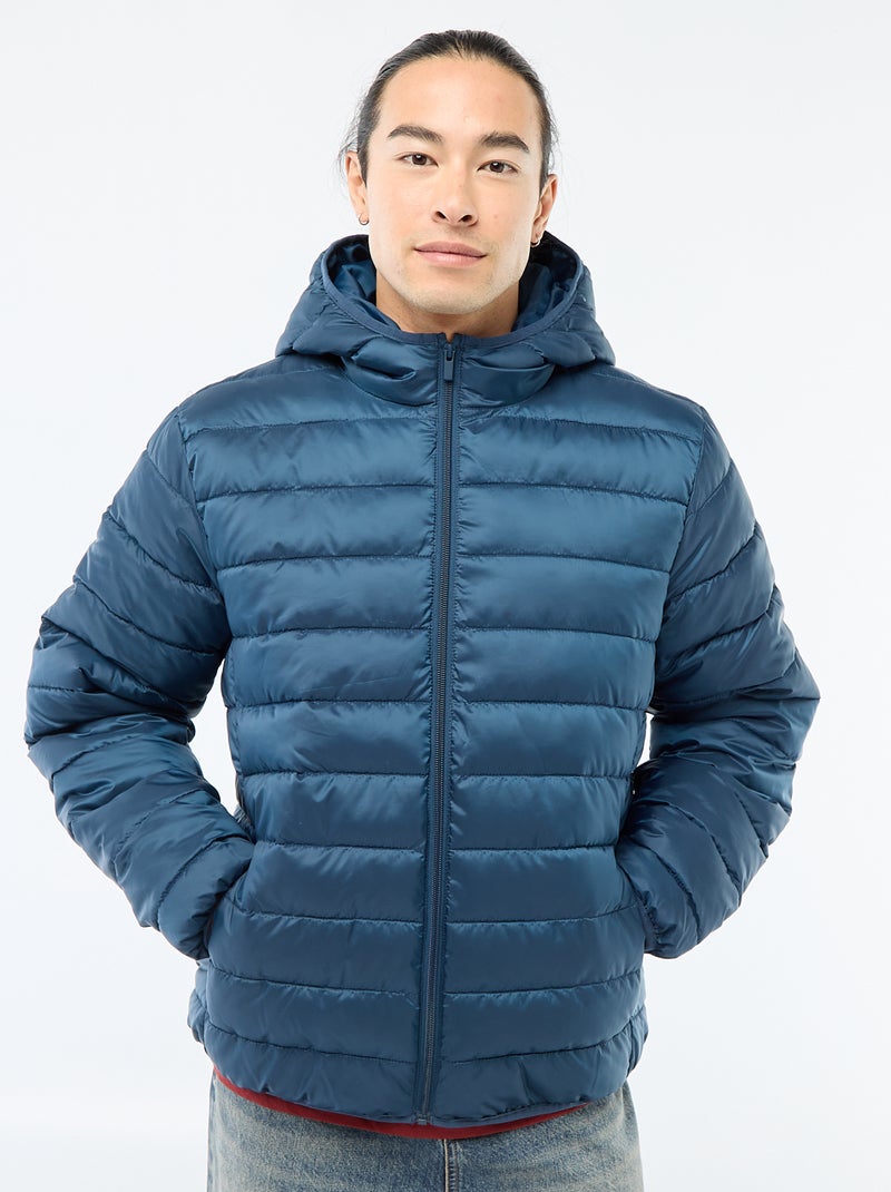 Lightweight Hooded Padded Jacket Blue - Kiabi
