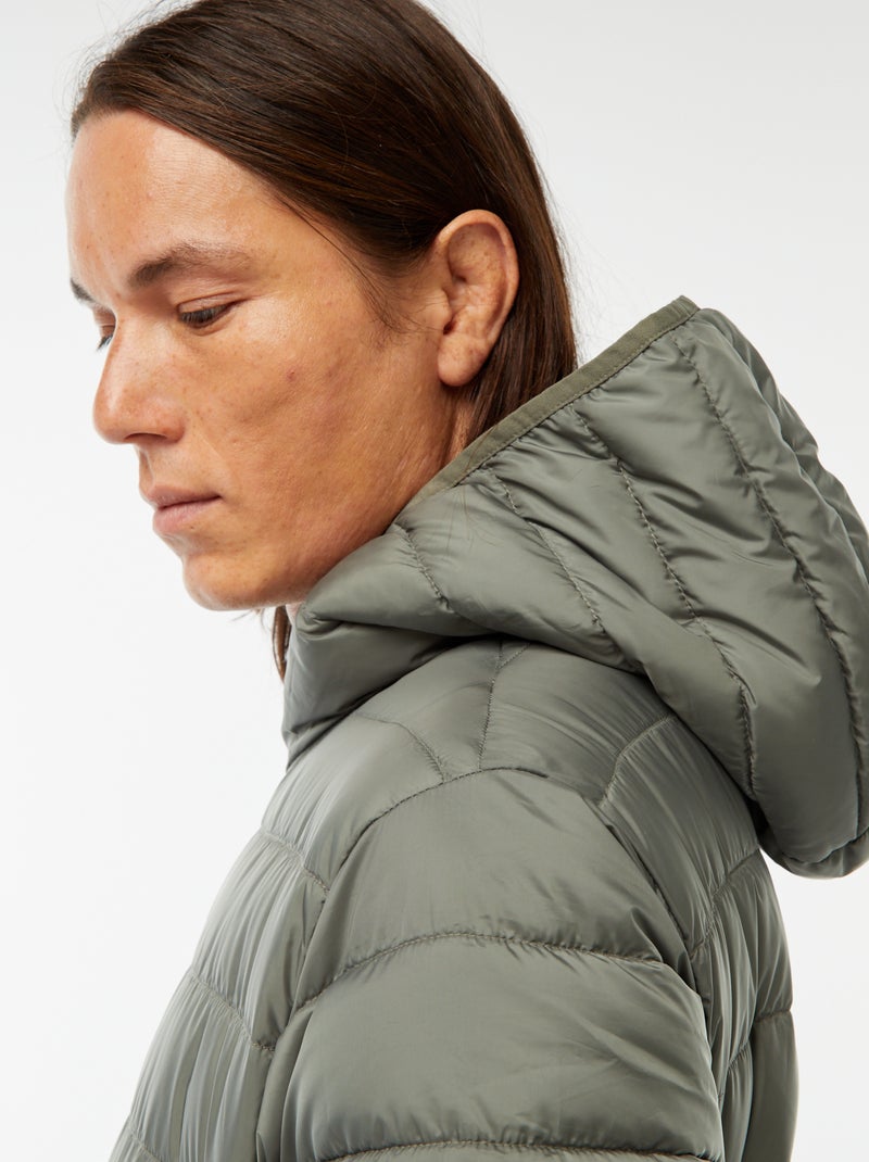Lightweight Hooded Padded Jacket Green - Kiabi