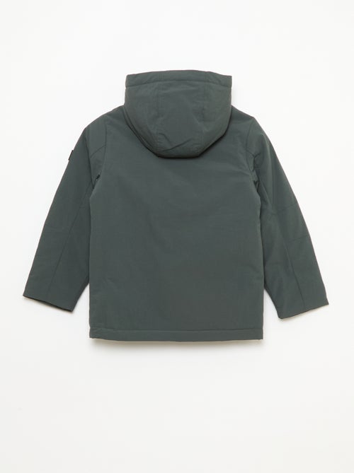 Lightweight Hooded Parka with 2 Bellow Pockets with Flaps - Kiabi