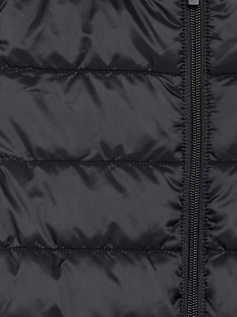 Lightweight hooded puffer jacket Black - Kiabi