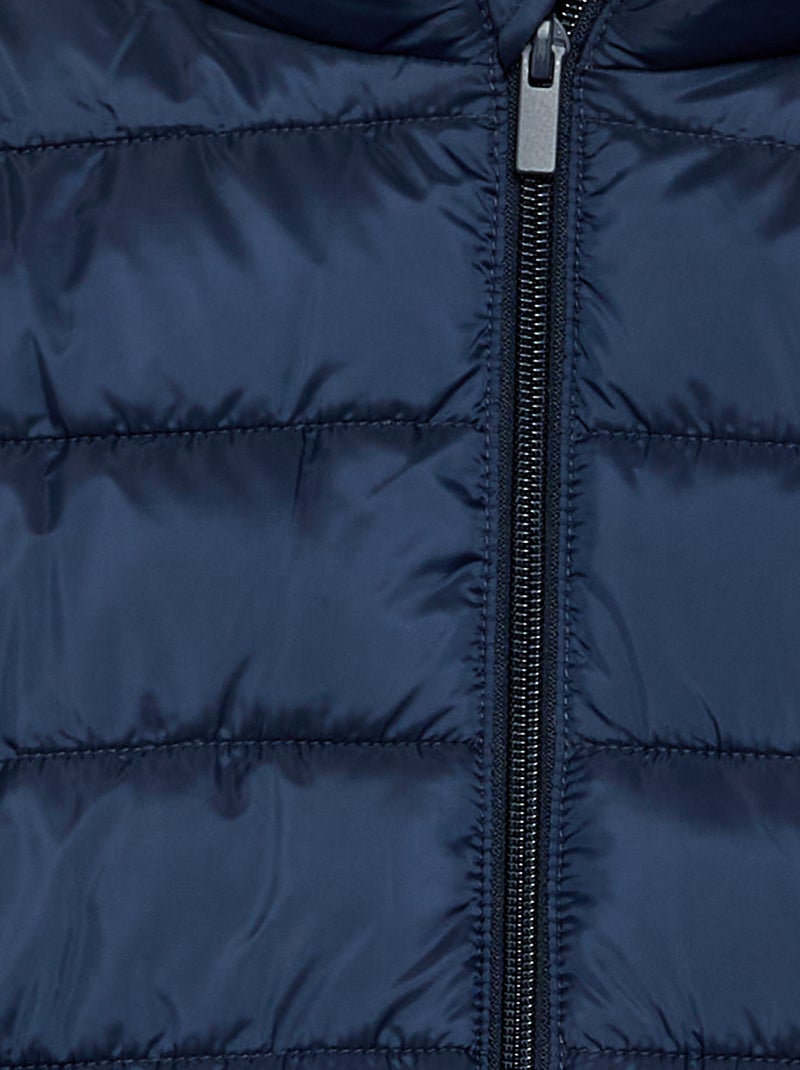 Lightweight hooded puffer jacket Blue - Kiabi