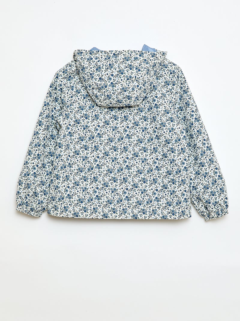 Lightweight Hooded Windbreaker - Easy-Dressing Collection White - Kiabi