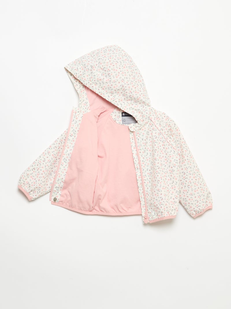 Lightweight Hooded Windbreaker Pink - Kiabi
