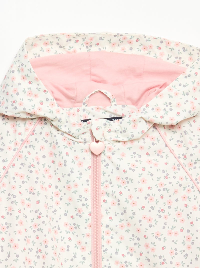 Lightweight Hooded Windbreaker Pink - Kiabi