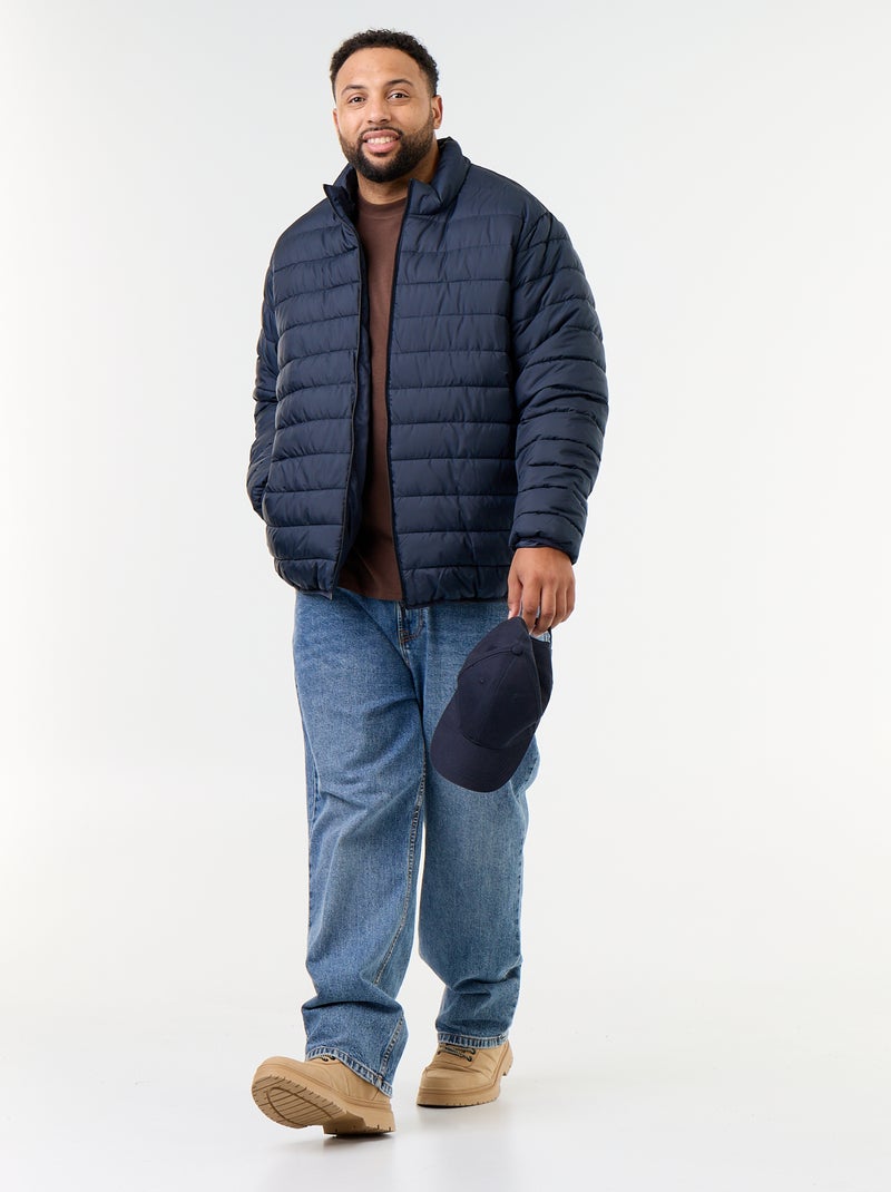 Lightweight Long-Sleeved Puffer Jacket Blue - Kiabi