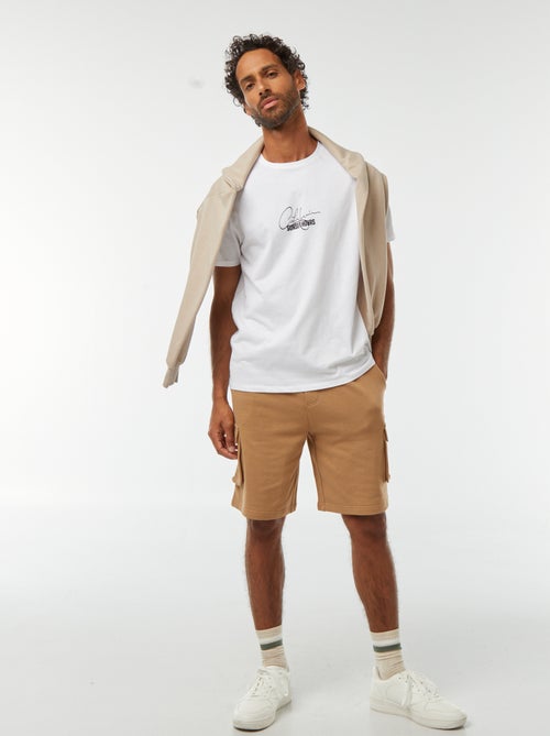 Lightweight multi-pocket fleece shorts - Kiabi